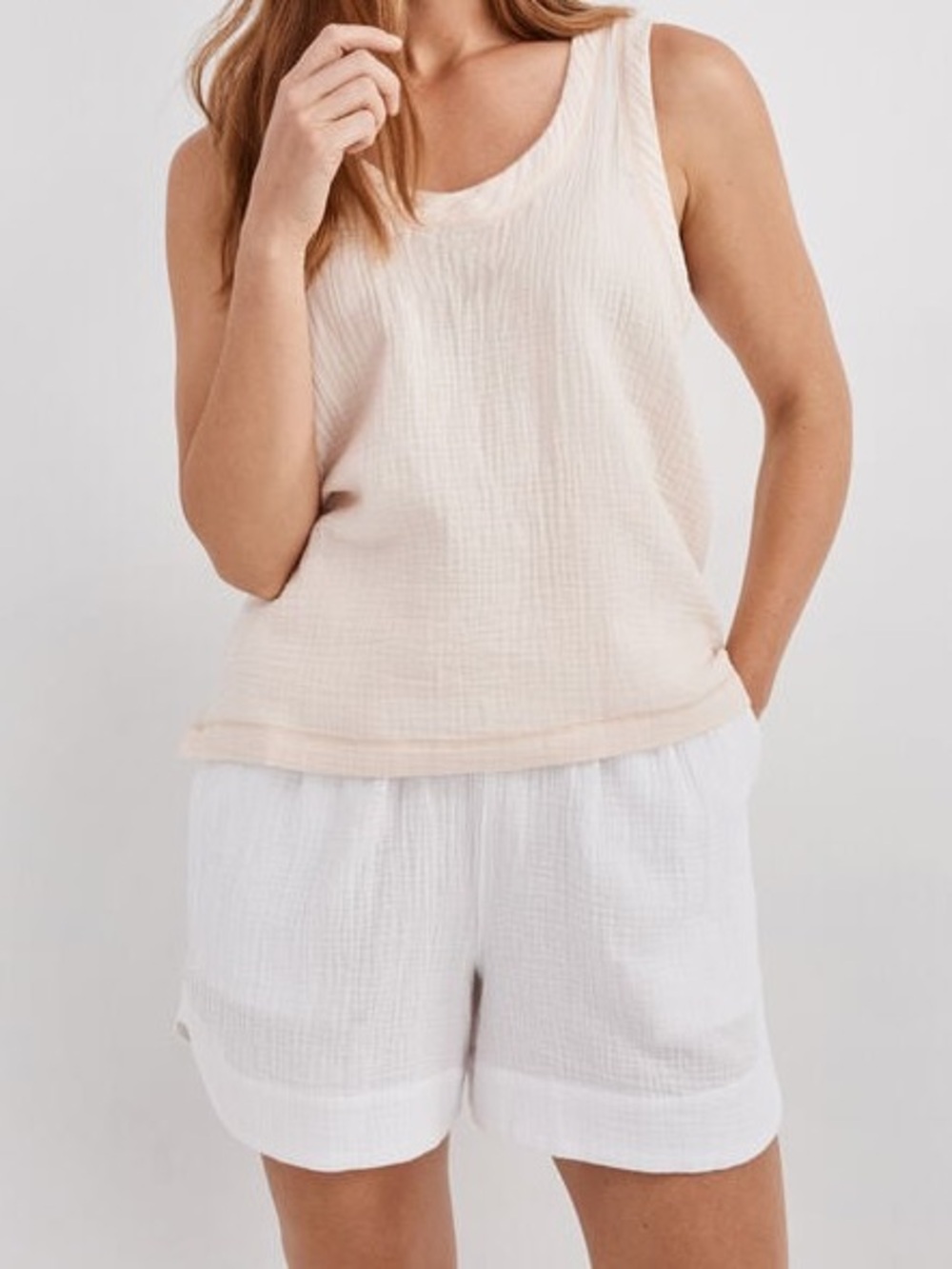 Haven Well Within Organic Cotton Gauze Tank Top - Lightweight Top NWT $78 Retail